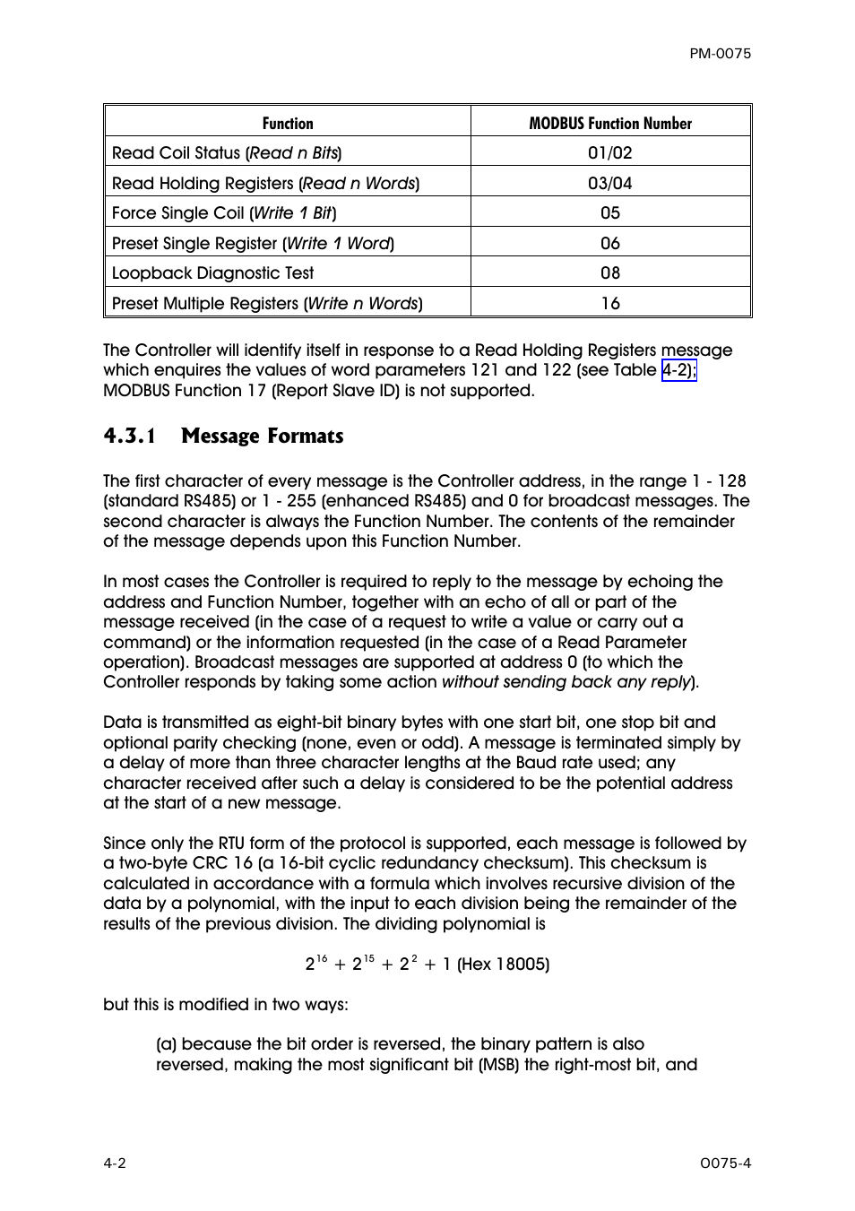 Message formats, 1 message formats | West Control Solutions N6600 User Manual | Page 38 / 114