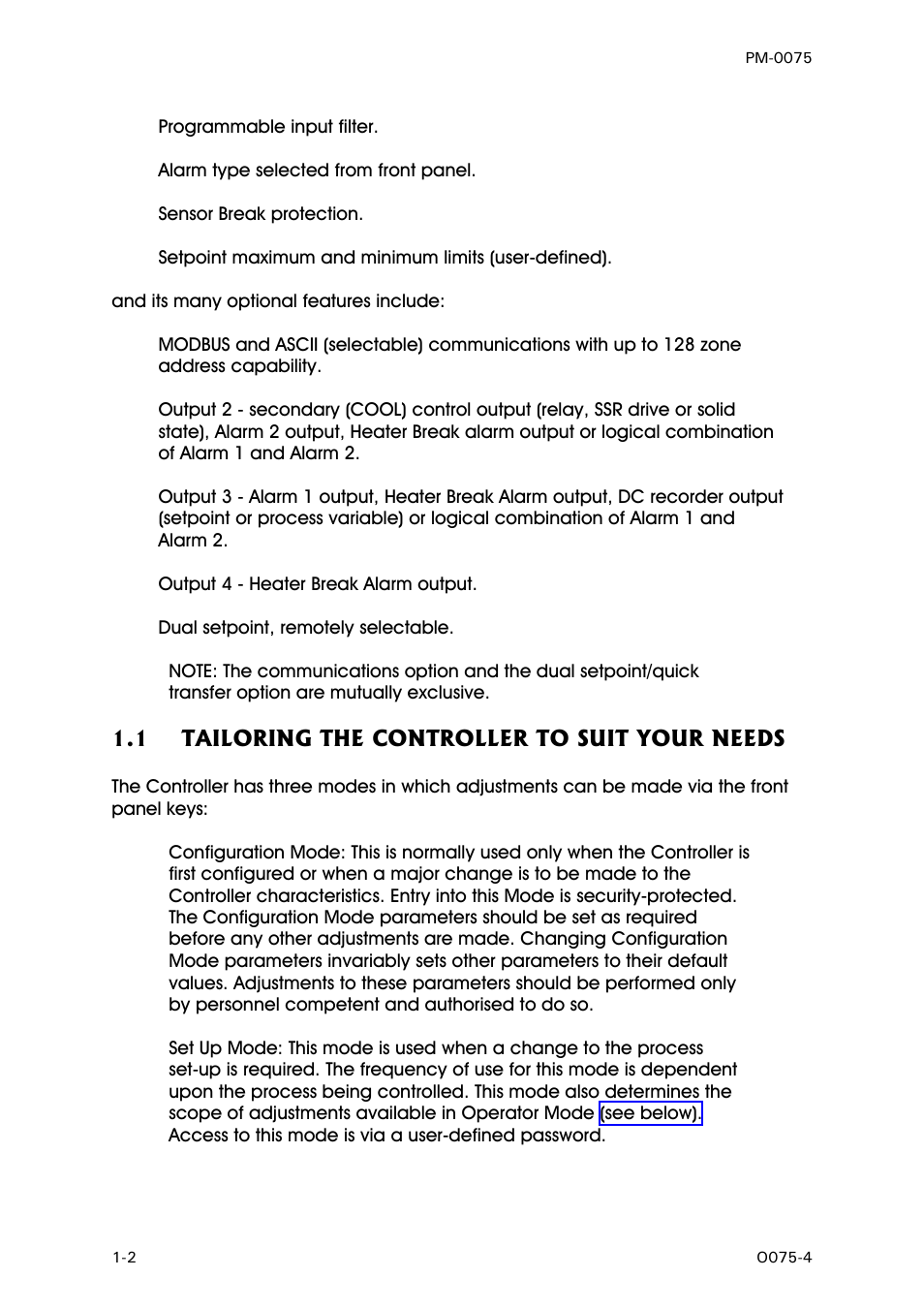 Tailoring the controller to suit your needs | West Control Solutions N6600 User Manual | Page 6 / 114