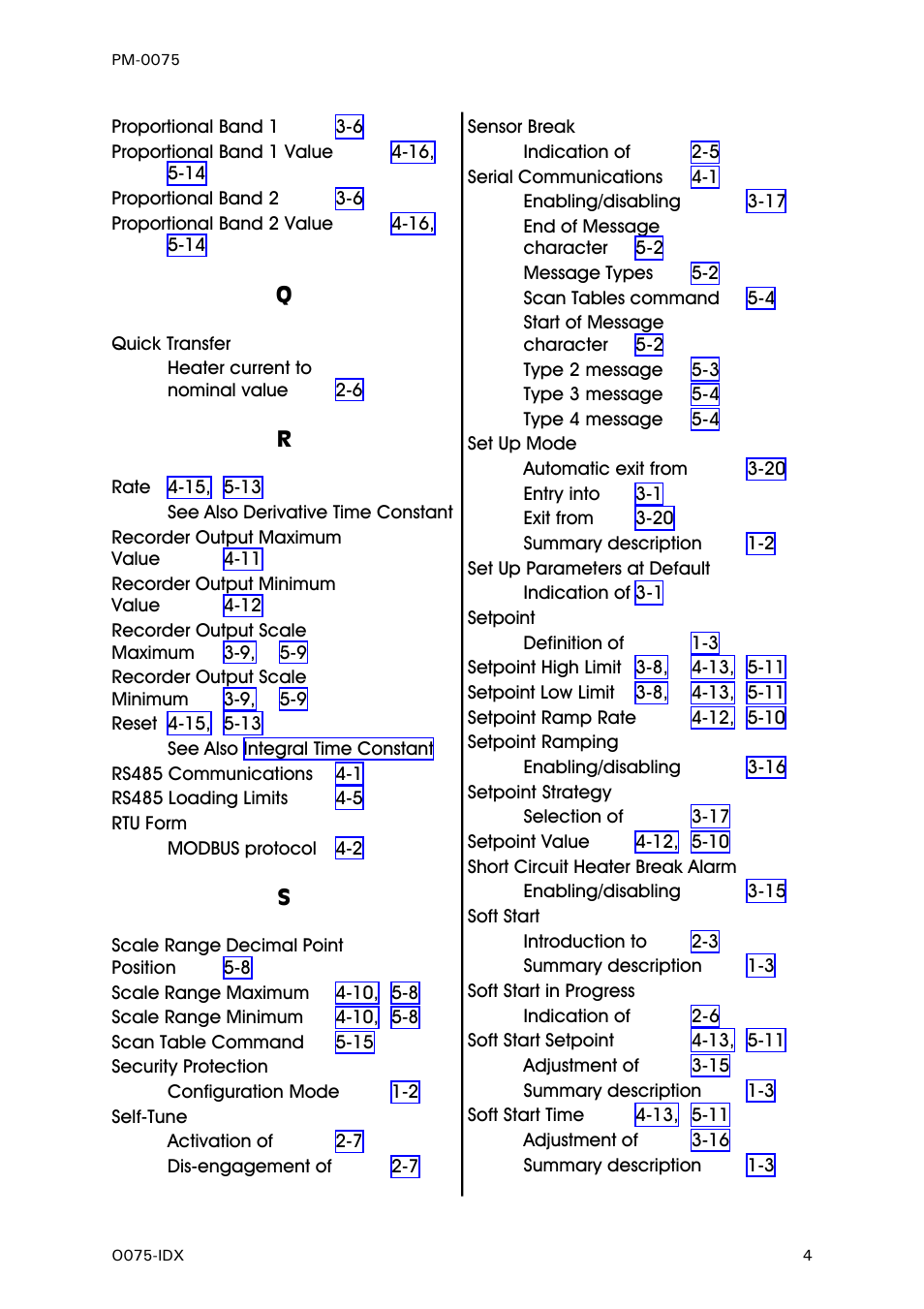 See also rate, See also reset | West Control Solutions N6600 User Manual | Page 71 / 114