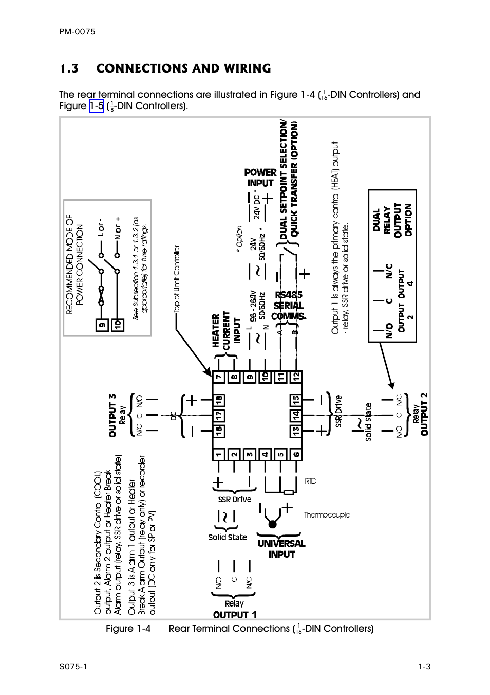 Connections and wiring, 3 connections and wiring | West Control Solutions N6600 User Manual | Page 77 / 114