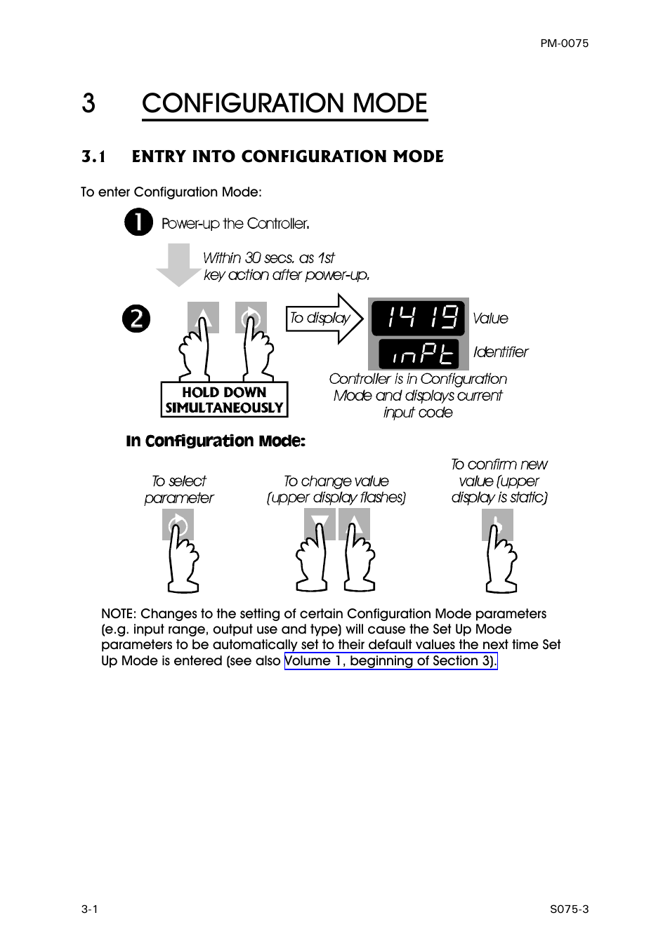 Configuration mode, Entry into configuration mode, 3configuration mode | West Control Solutions N6600 User Manual | Page 88 / 114