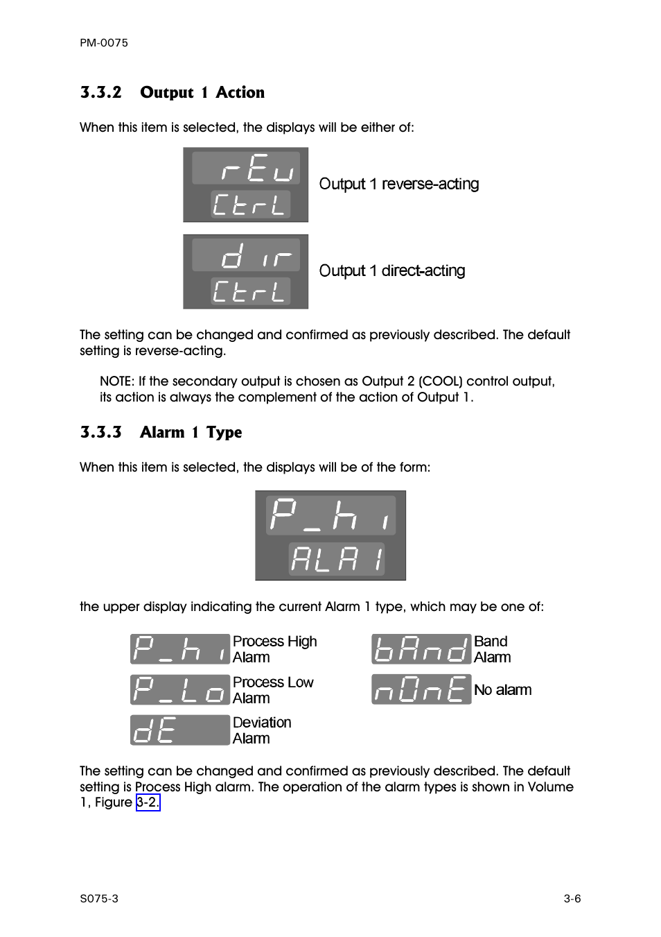 Output 1 action, Alarm 1 type | West Control Solutions N6600 User Manual | Page 93 / 114