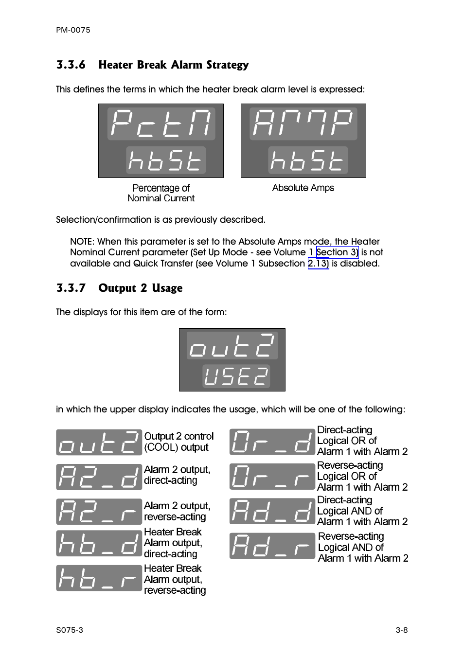 Heater break alarm strategy, Output 2 usage | West Control Solutions N6600 User Manual | Page 95 / 114