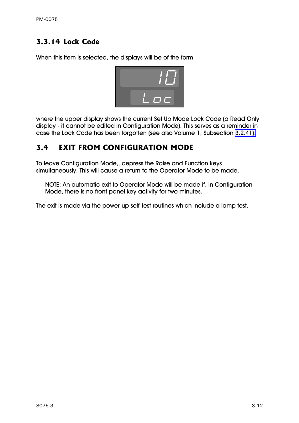 Lock code, Exit from configuration mode | West Control Solutions N6600 User Manual | Page 99 / 114