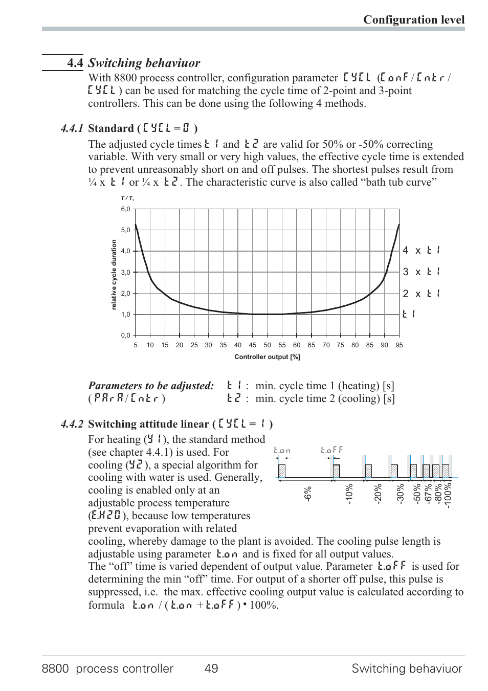 3 set-point processing 49, 1 set-point gradient / ramp 49, 4 switching behaviuor | West Control Solutions N8800 User Manual | Page 49 / 88