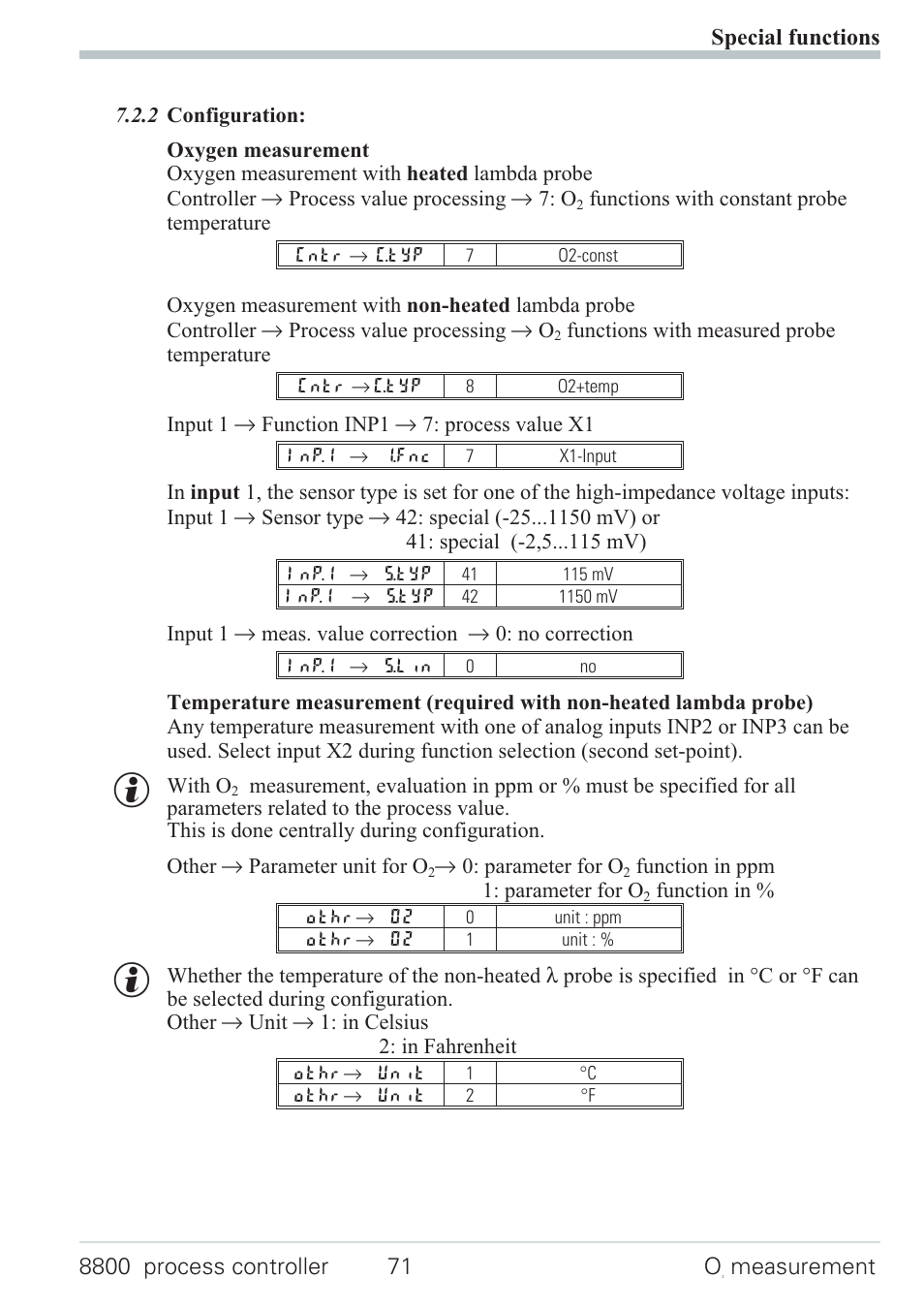 Measurement | West Control Solutions N8800 User Manual | Page 71 / 88