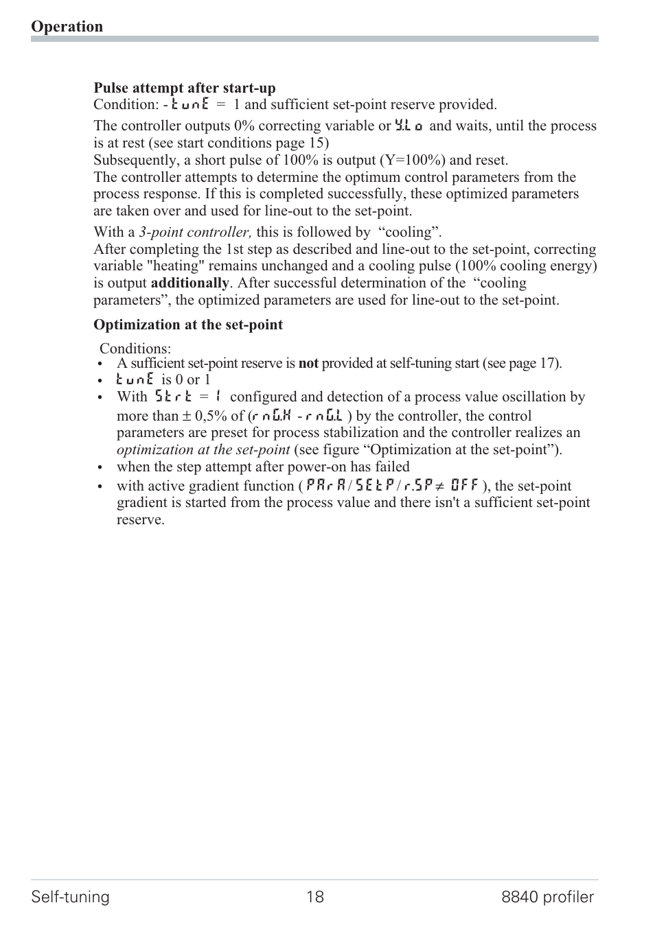 Optimierung am sollwert 18 | West Control Solutions N8840 User Manual | Page 18 / 90