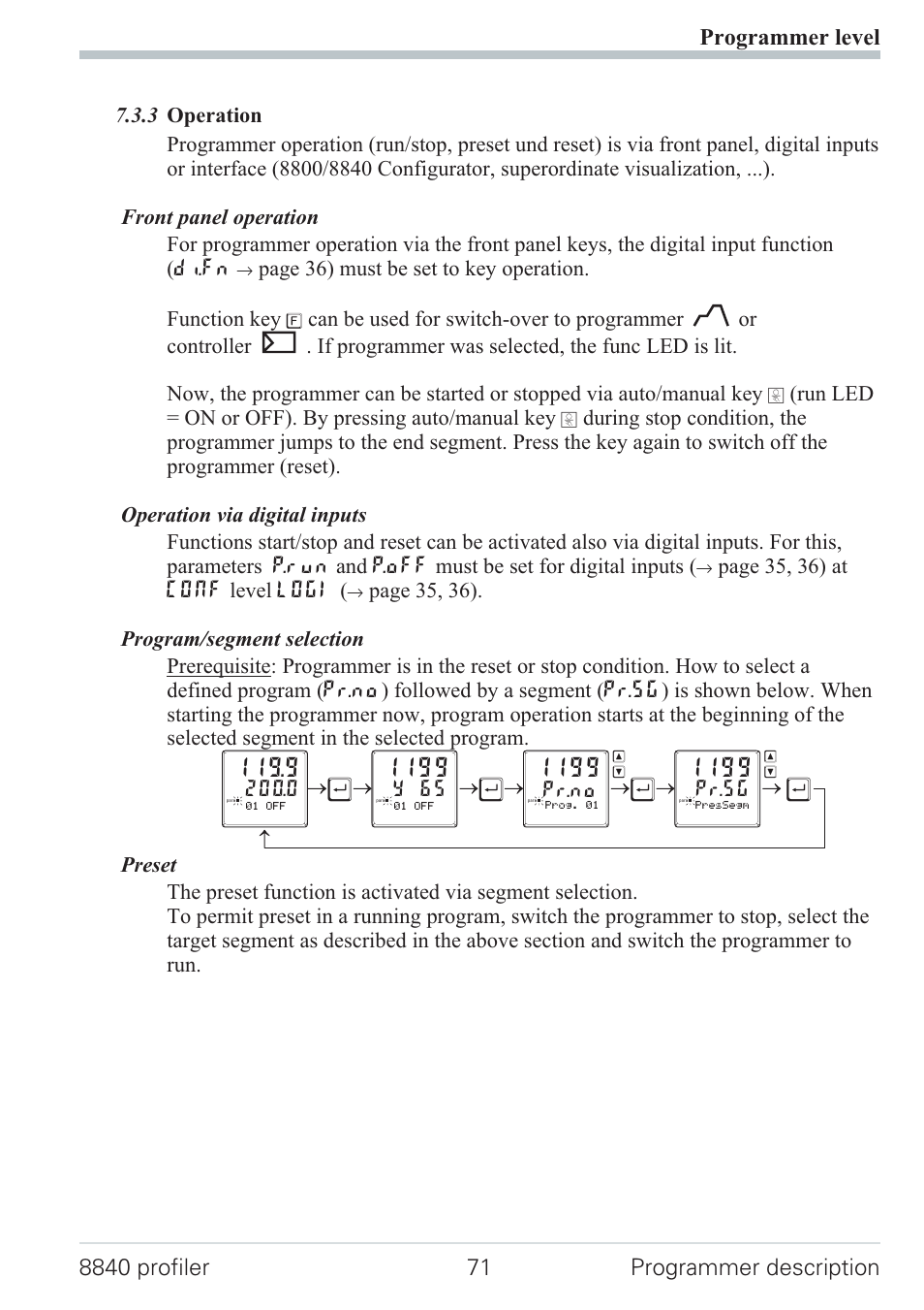 3 operation 71 | West Control Solutions N8840 User Manual | Page 71 / 90