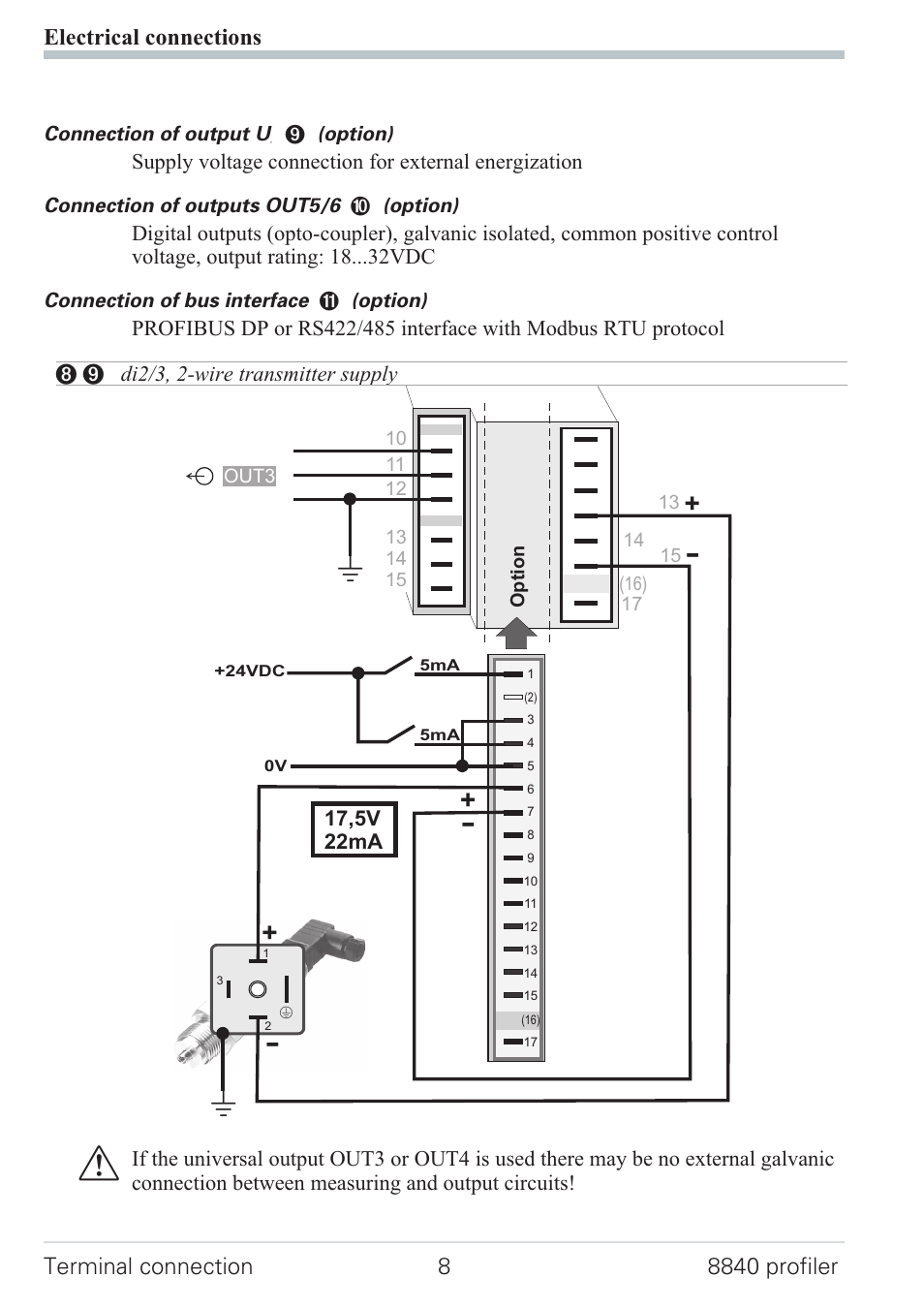Di2/3, 2-wire transmitter supply 8 | West Control Solutions N8840 User Manual | Page 8 / 90
