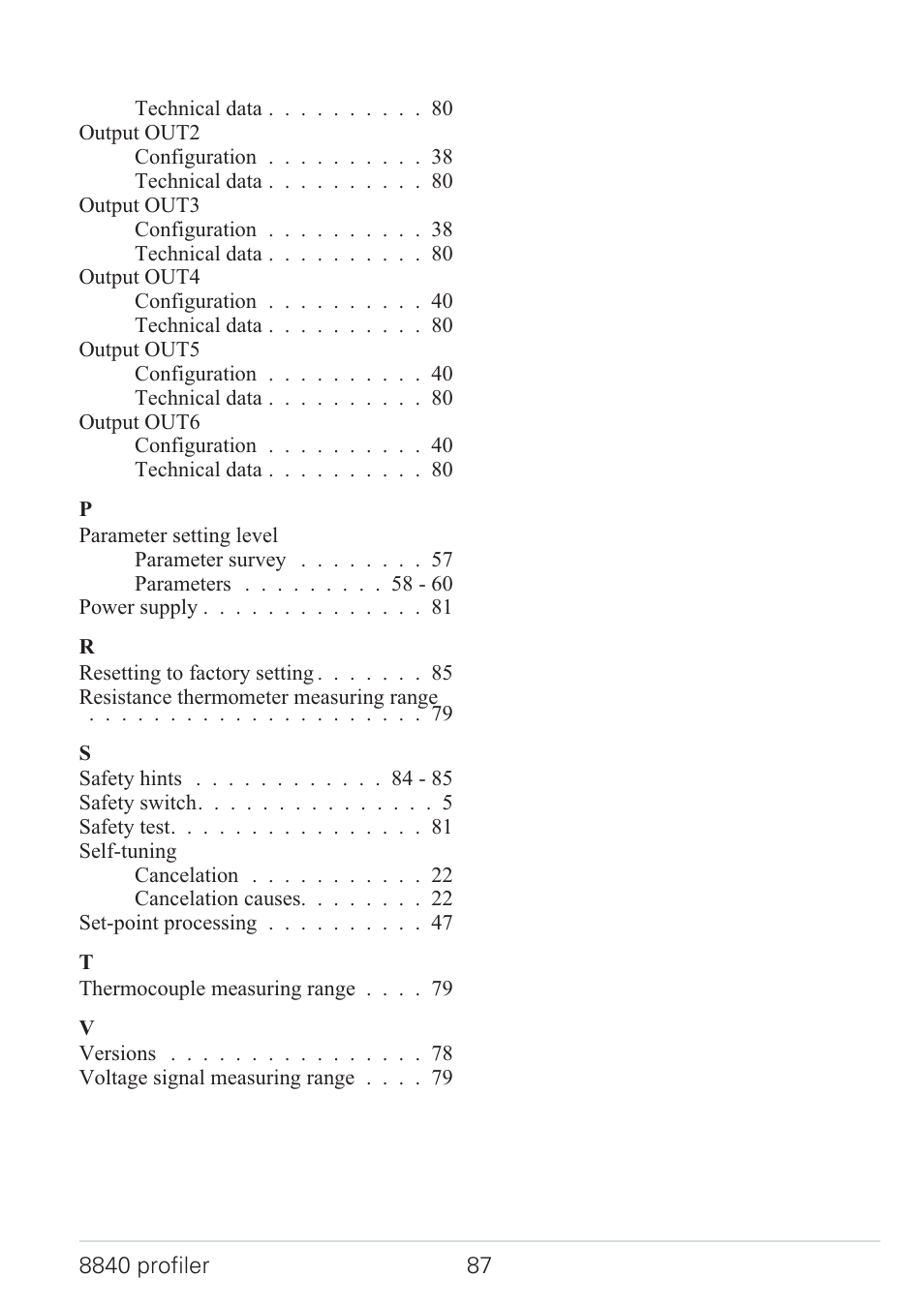 West Control Solutions N8840 User Manual | Page 87 / 90