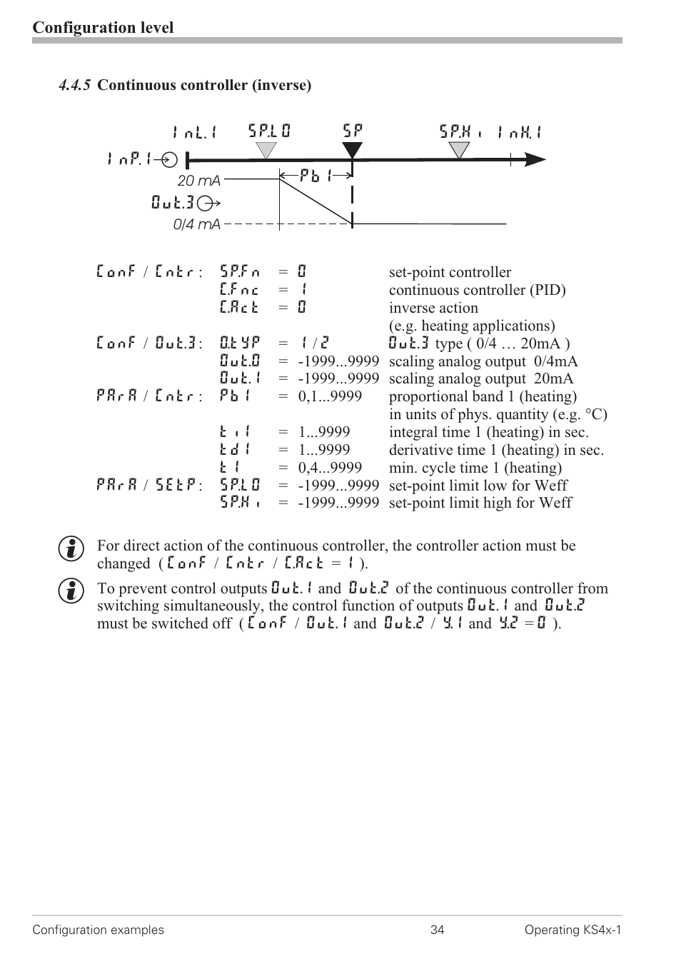 5 continuous controller (inverse) 34, Continuous controller 34 | West Control Solutions KS 42-1 User Manual | Page 34 / 60