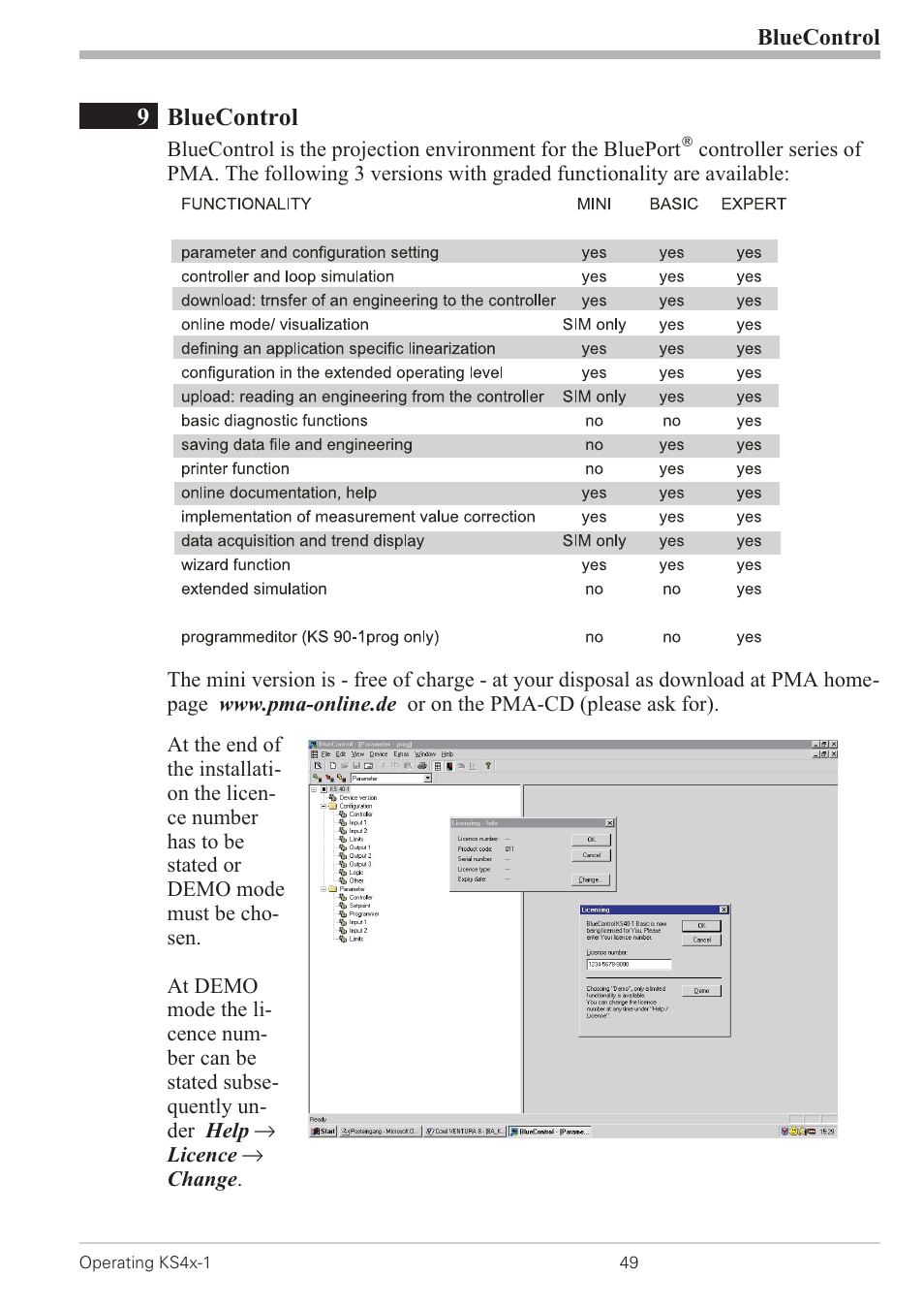 9 bluecontrol 49, Bluecontrol 49, 9bluecontrol | West Control Solutions KS 42-1 User Manual | Page 49 / 60