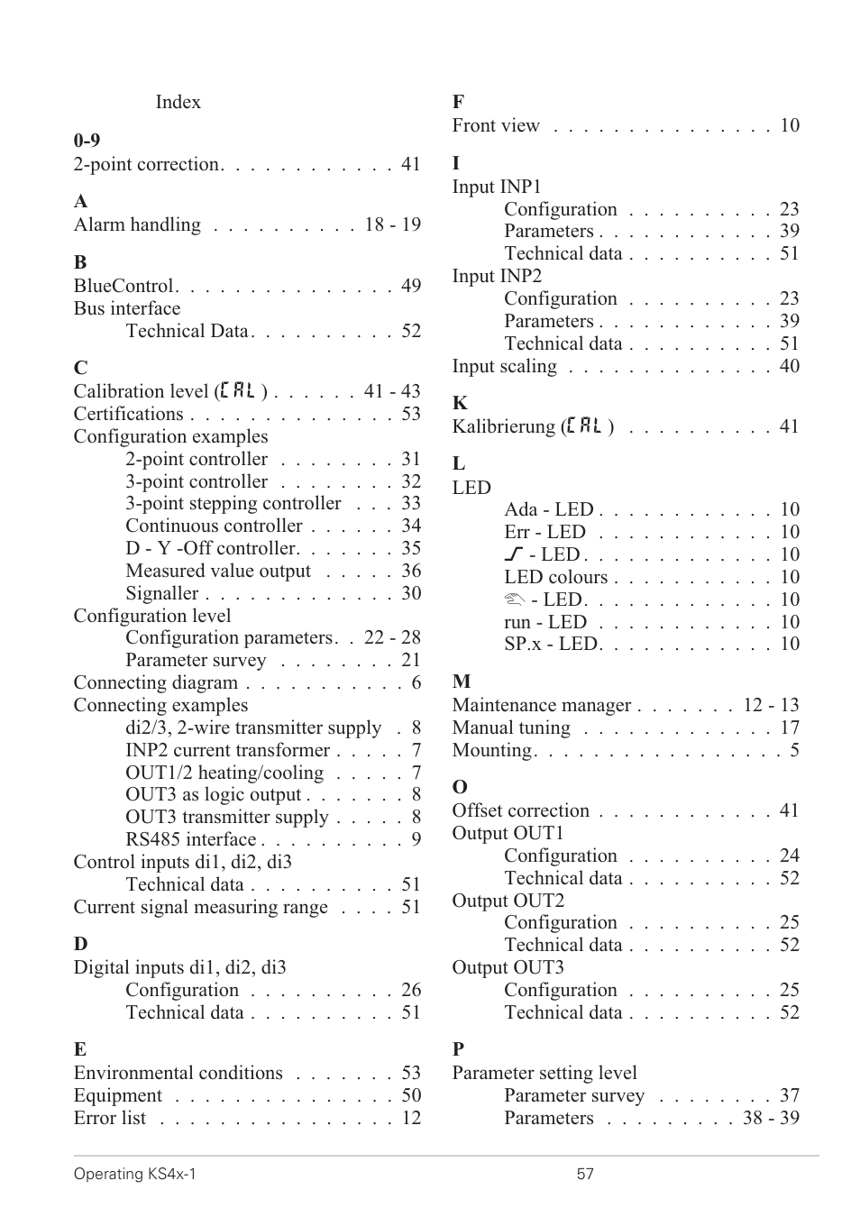 West Control Solutions KS 42-1 User Manual | Page 57 / 60