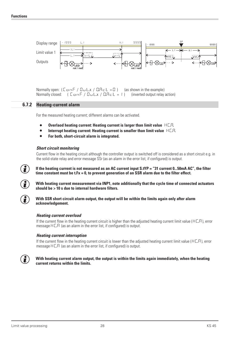 2 heating-current alarm 28 | West Control Solutions KS 45 User Manual | Page 28 / 76