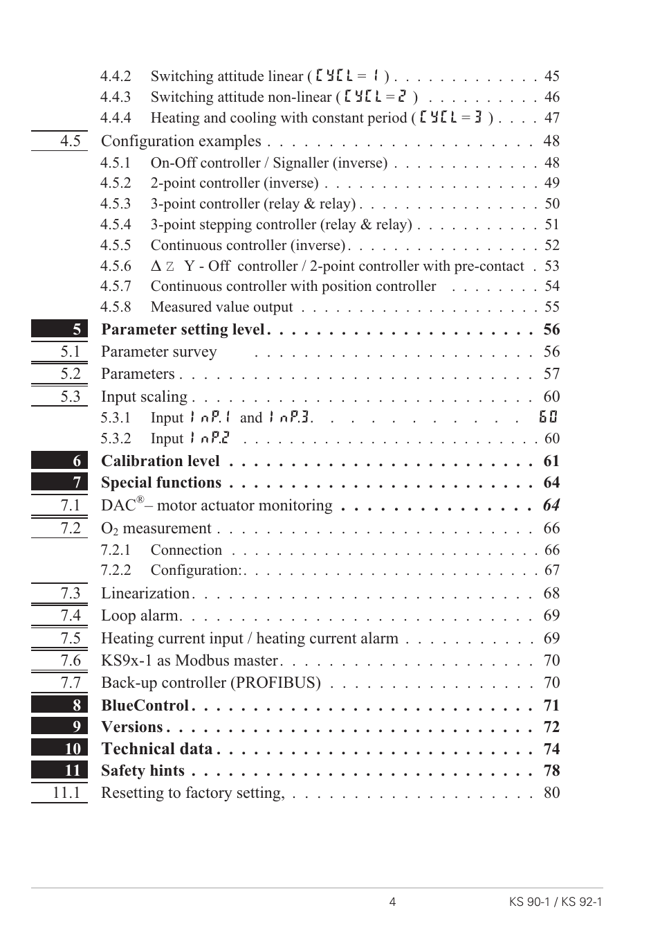 West Control Solutions KS 92-1 User Manual | Page 4 / 84