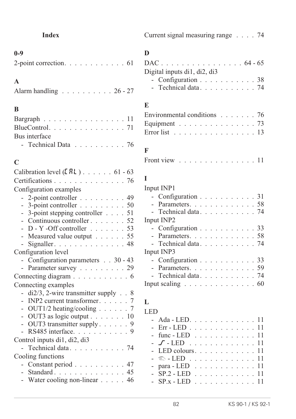West Control Solutions KS 92-1 User Manual | Page 82 / 84