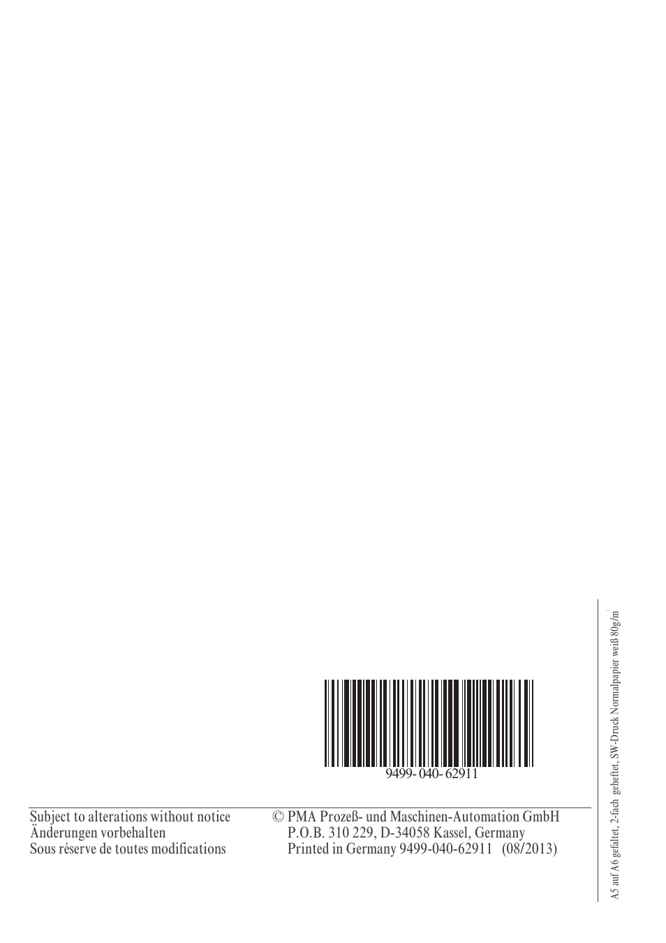 West Control Solutions KS 92-1 User Manual | Page 84 / 84