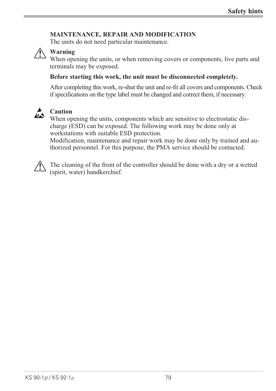 West Control Solutions KS 92-1 Programmer manual User Manual | Page 79 / 84