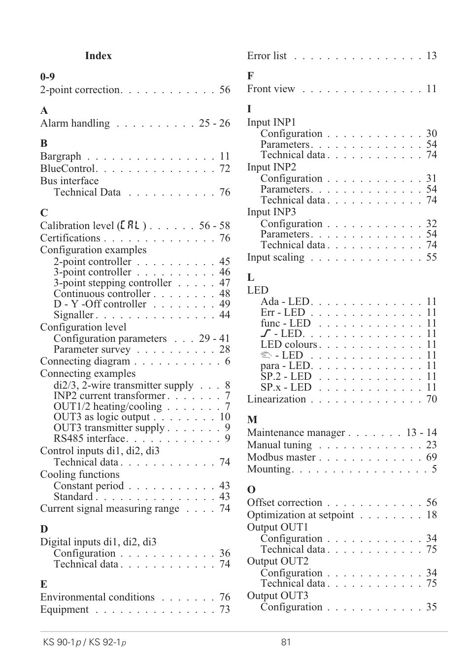 West Control Solutions KS 92-1 Programmer manual User Manual | Page 81 / 84