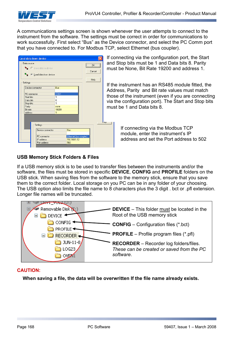 West Control Solutions ProVU 4 User Manual | Page 169 / 184