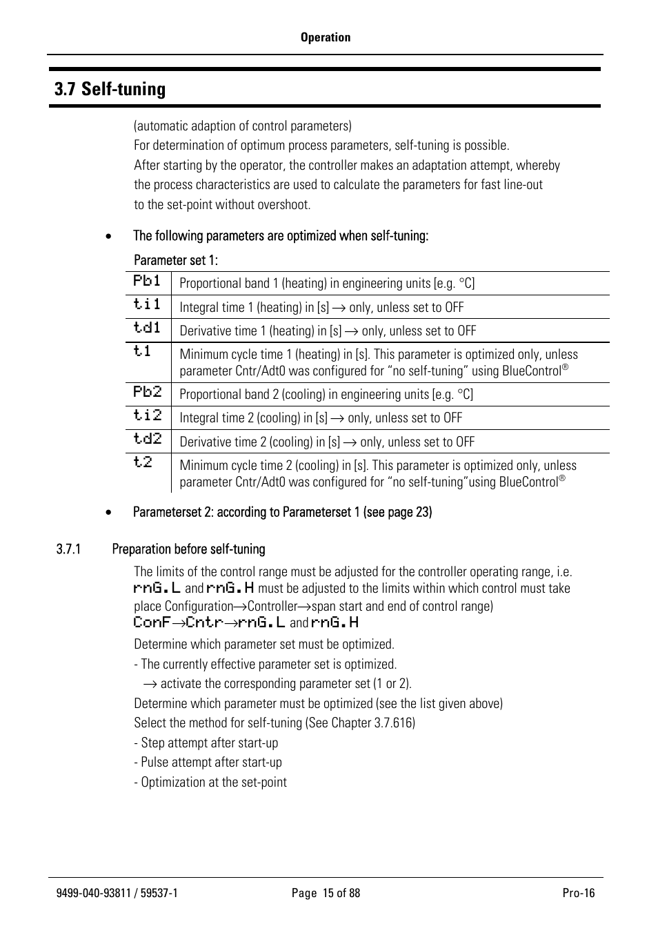 7 self-tuning | West Control Solutions Pro-16 User Manual | Page 15 / 88