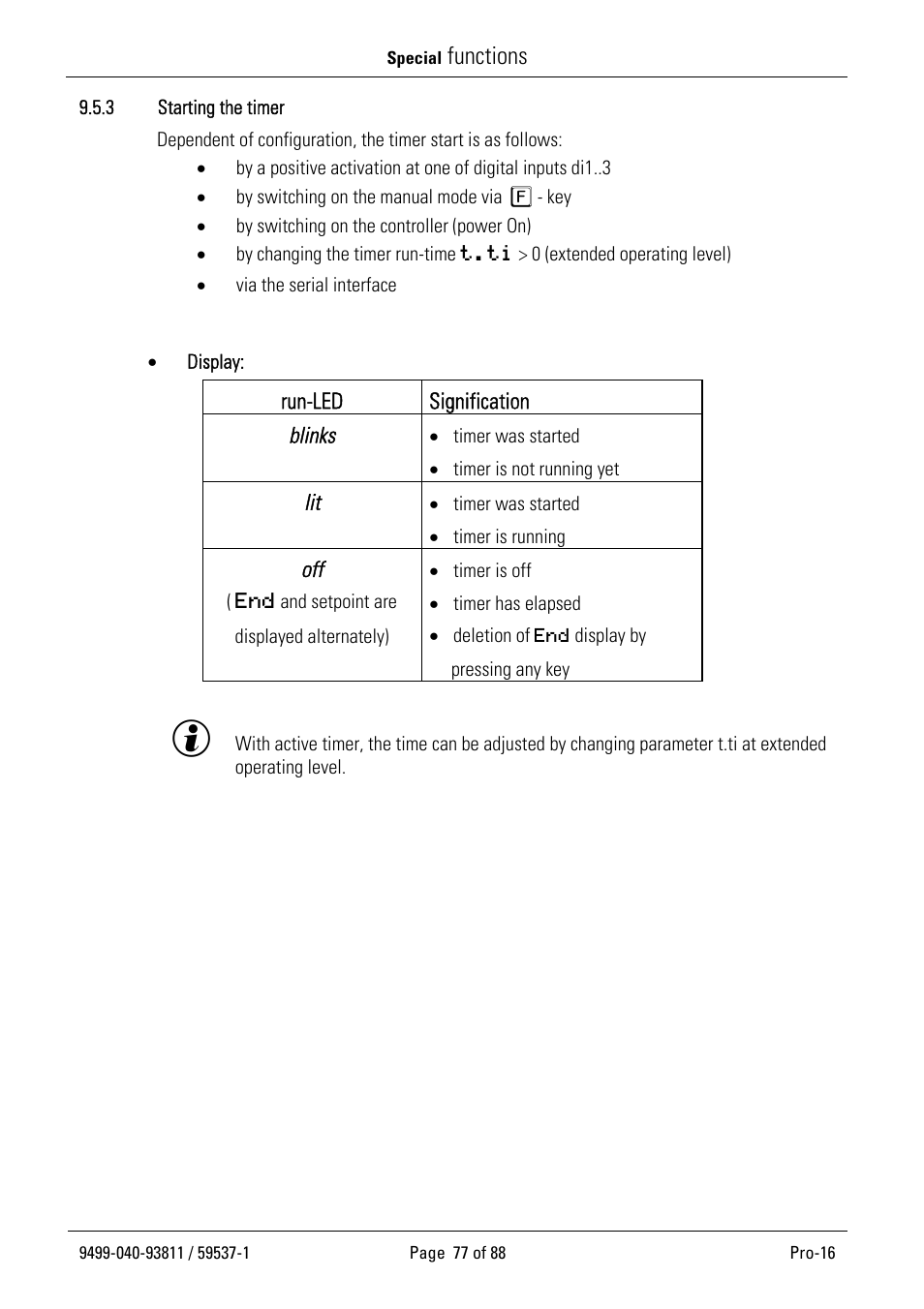 Functions | West Control Solutions Pro-16 User Manual | Page 77 / 88