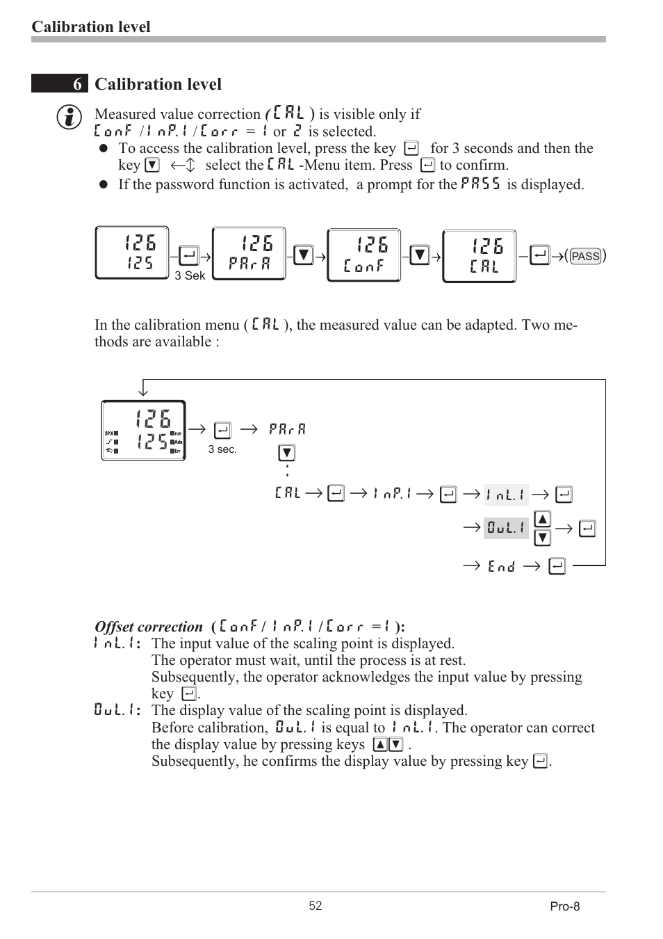 3 input scaling 52, 1 input inp.1 52, 2 input inp.2 52 | Input scaling 52, Мщ м | West Control Solutions Pro-8 User Manual | Page 52 / 72