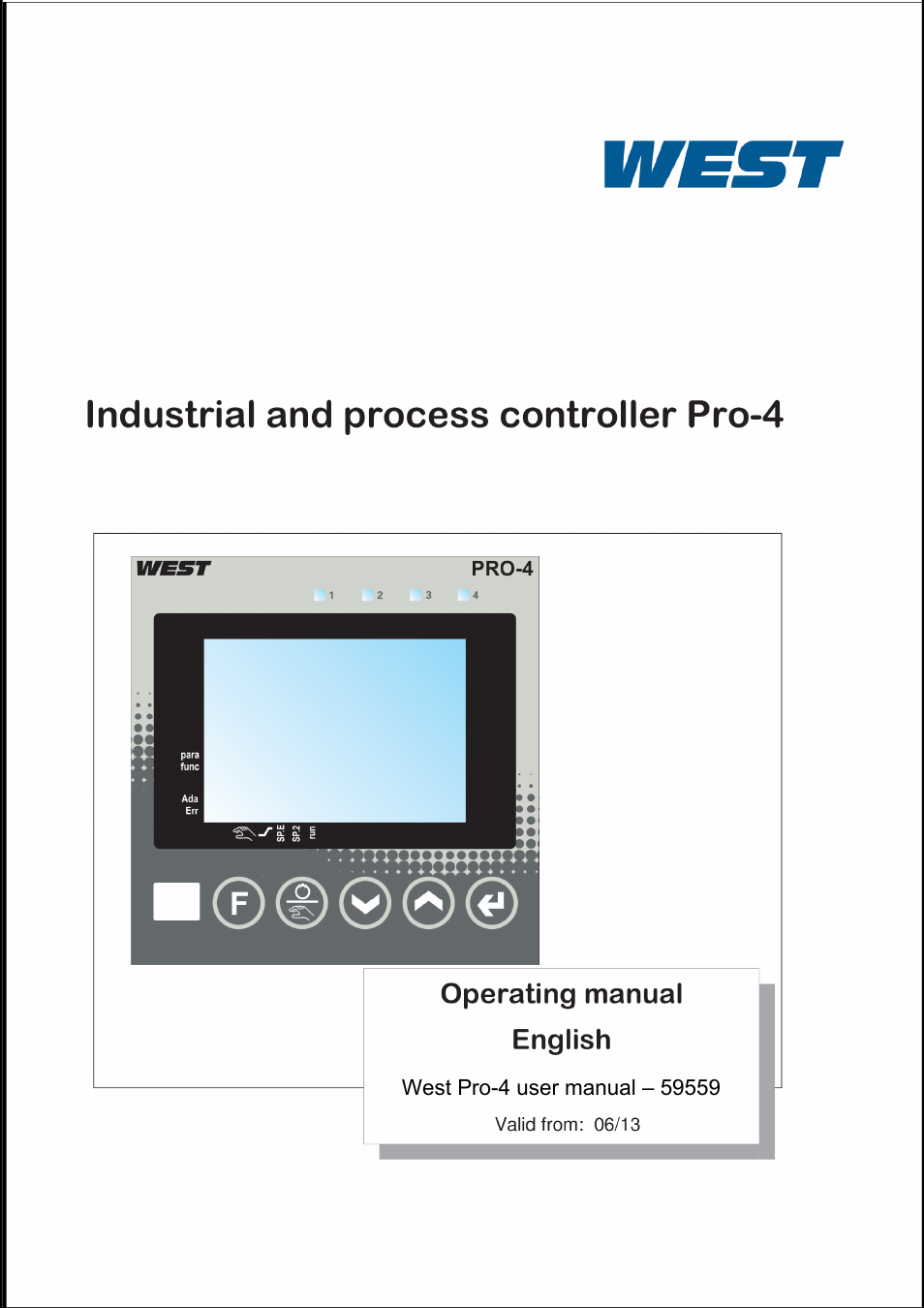 West Control Solutions Pro-4 User Manual | 84 pages