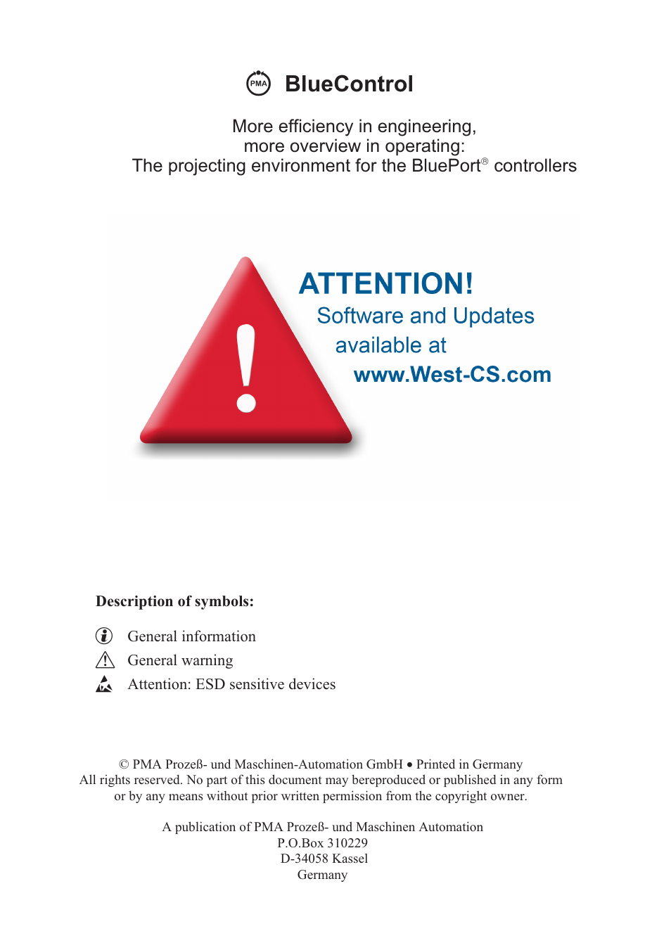 Bluecontrol | West Control Solutions Pro-4 User Manual | Page 2 / 84