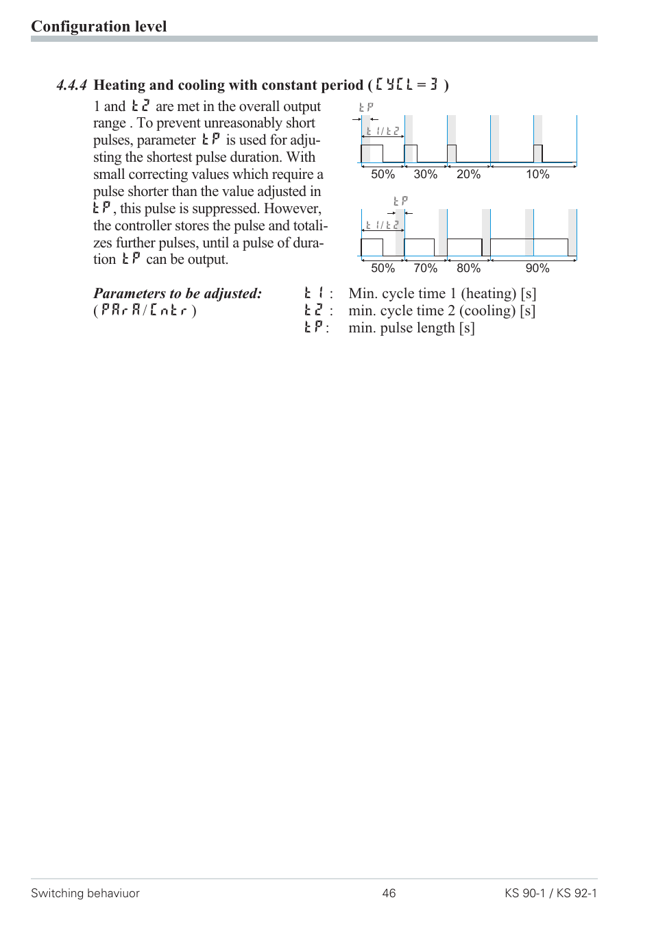 Constant period 46, Configuration level | West Control Solutions Pro-4 User Manual | Page 46 / 84