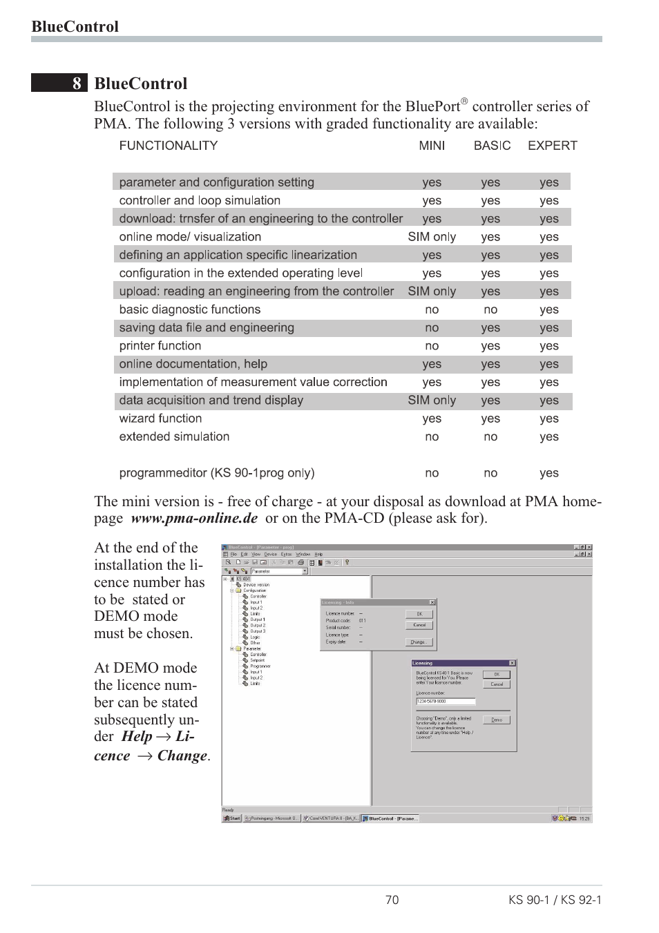 6 ks90-1 as modbus master 70, 7 back-up controller ( profibus ) 70, Modbus master 70 | 8bluecontrol | West Control Solutions Pro-4 User Manual | Page 70 / 84