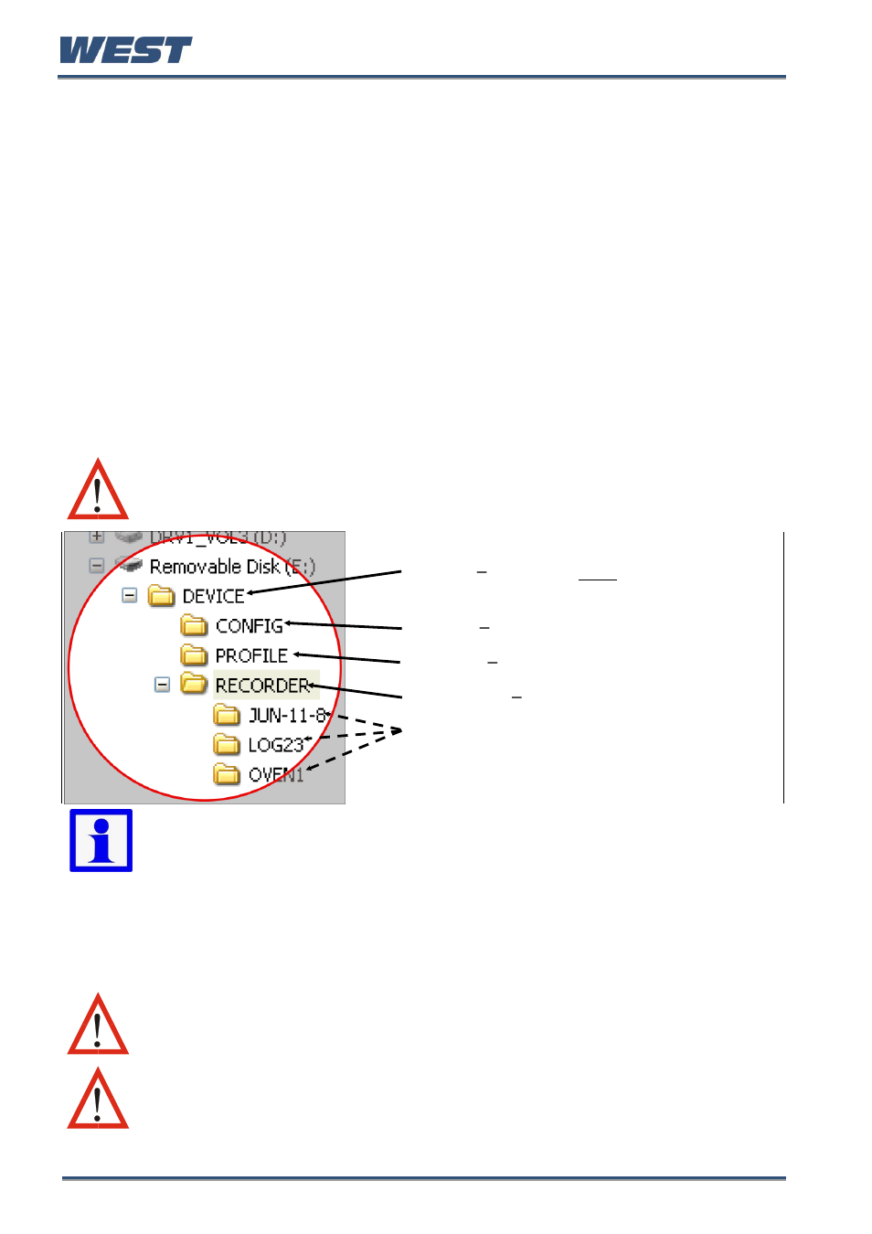 17 usb interface, Using the usb port, Usb memory stick folders & files | Usb interface | West Control Solutions Pro-EC44 User Manual | Page 103 / 274