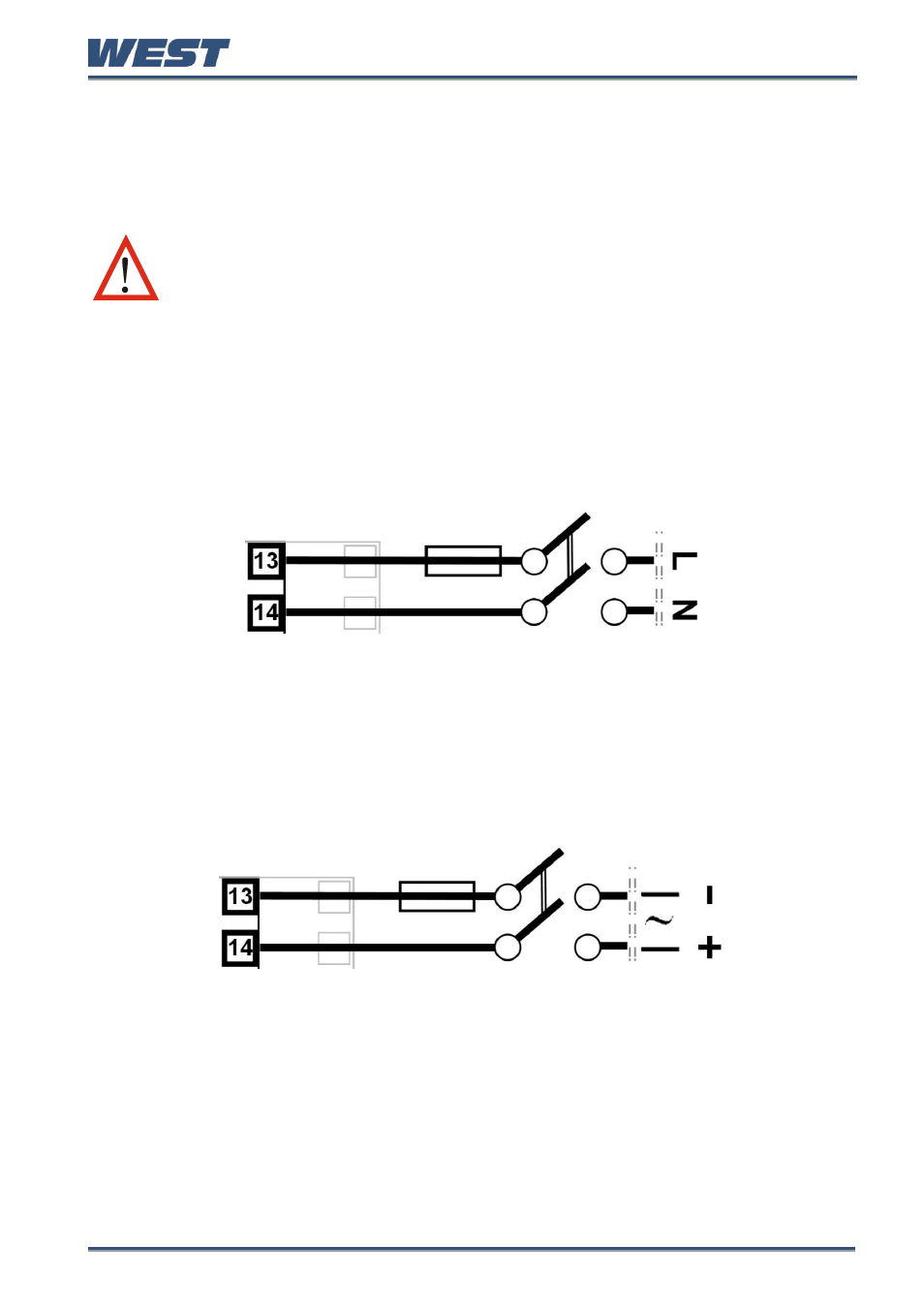 Power connections, Power connections - mains powered instruments | West Control Solutions Pro-EC44 User Manual | Page 22 / 274