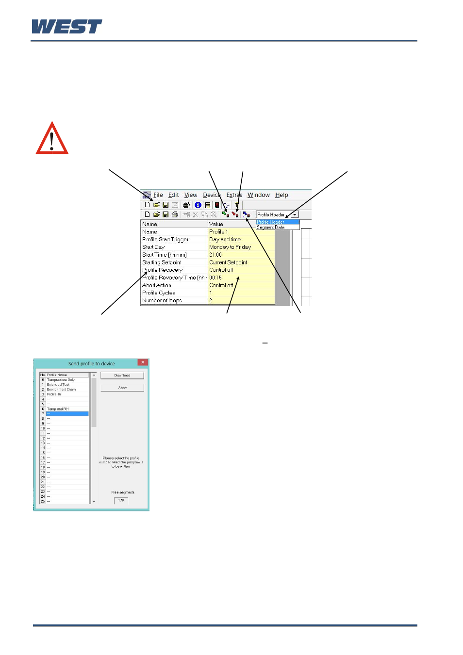 Profile creation and editing | West Control Solutions Pro-EC44 User Manual | Page 249 / 274