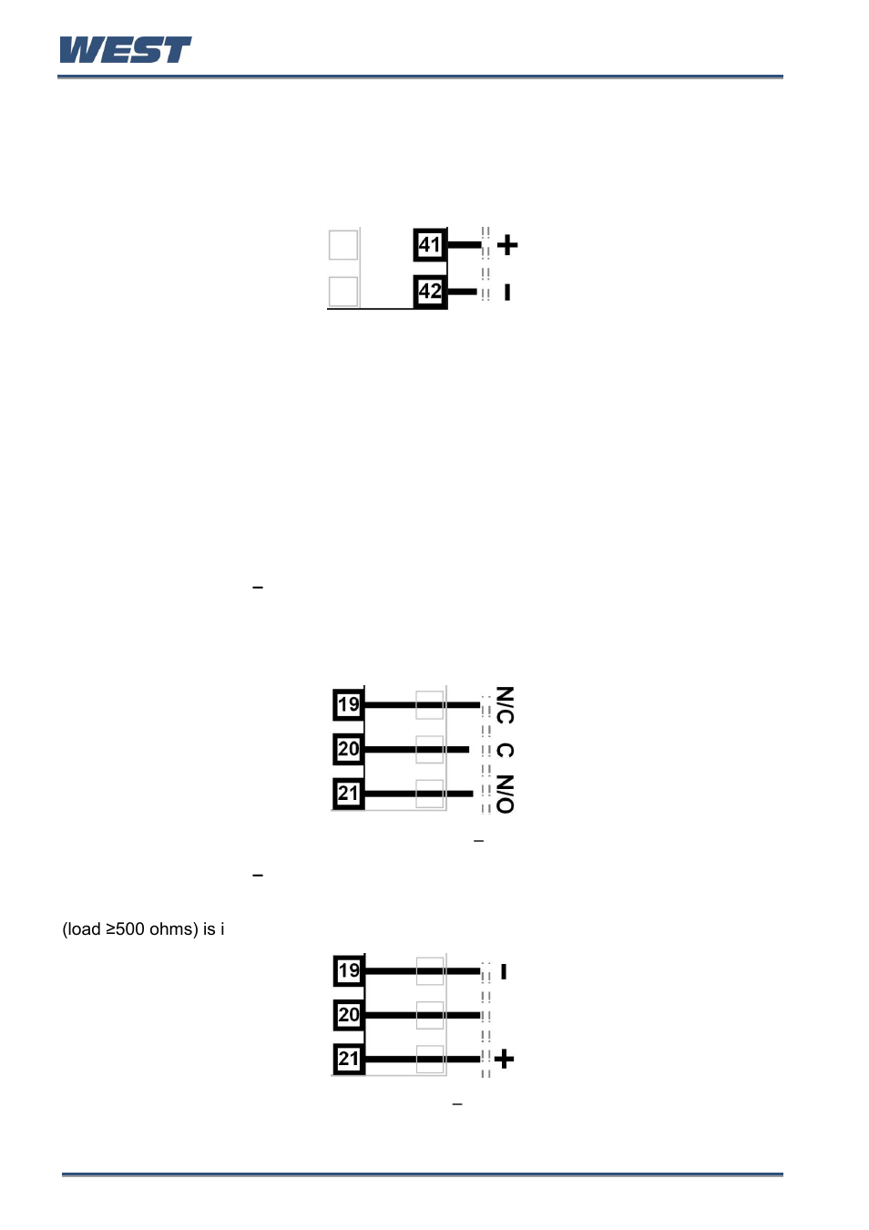 Base option 2 linear output 7, Plug-in module slot 1 connections, Plug-in module slot 1 – single relay output module | West Control Solutions Pro-EC44 User Manual | Page 27 / 274