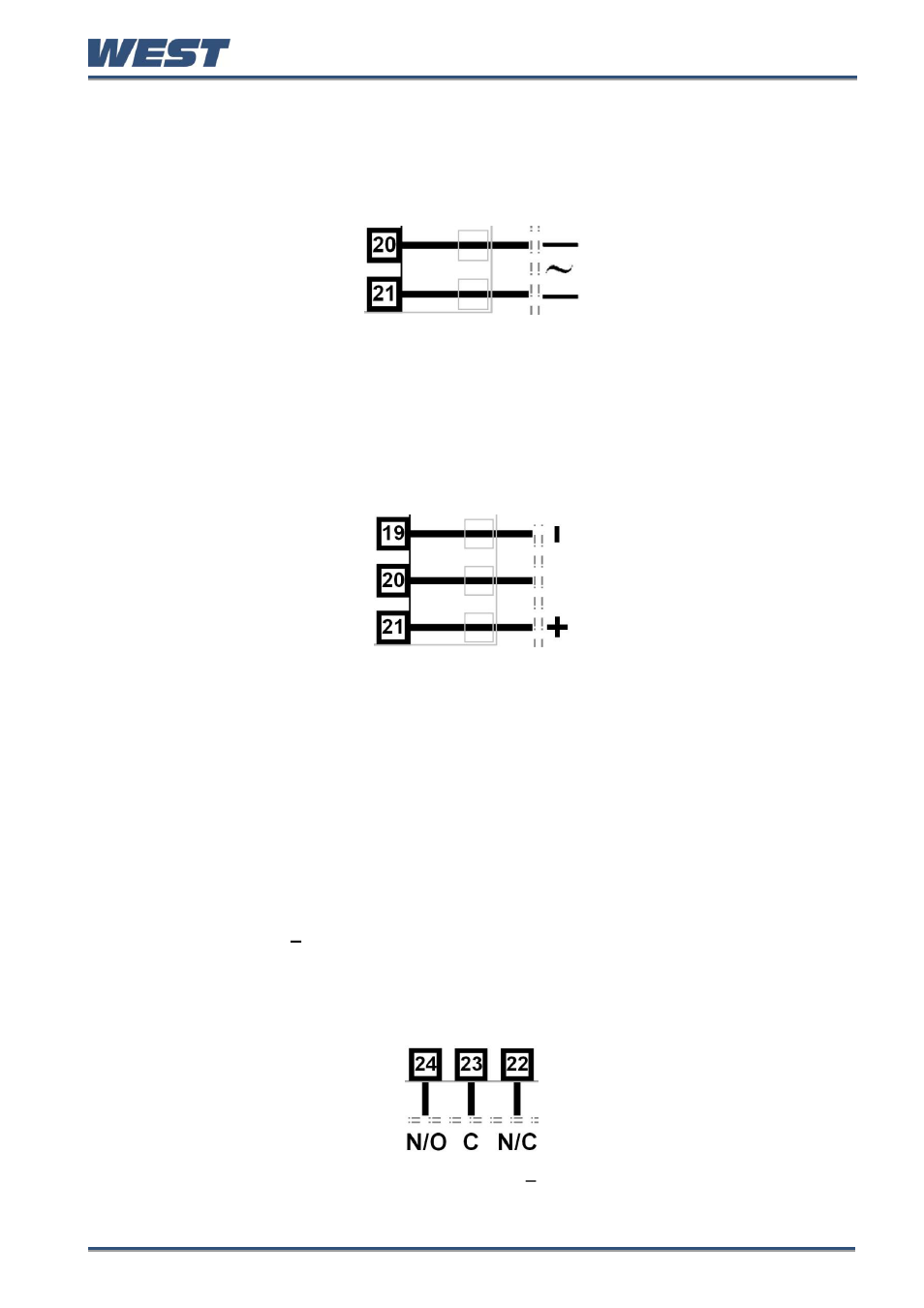 Plug-in module slot 1 - triac output module, Plug-in module slot 2 connections, Plug-in module slot 2 – single relay output module | West Control Solutions Pro-EC44 User Manual | Page 28 / 274