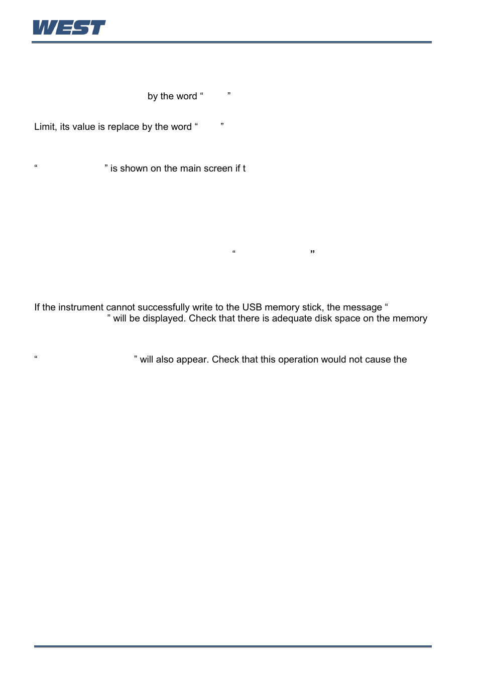 Cascade-open, Profile not valid, Usb data transfer failure message | Getting help, First level support, Second level support, Third level support, Servicing | West Control Solutions Pro-EC44 User Manual | Page 39 / 274