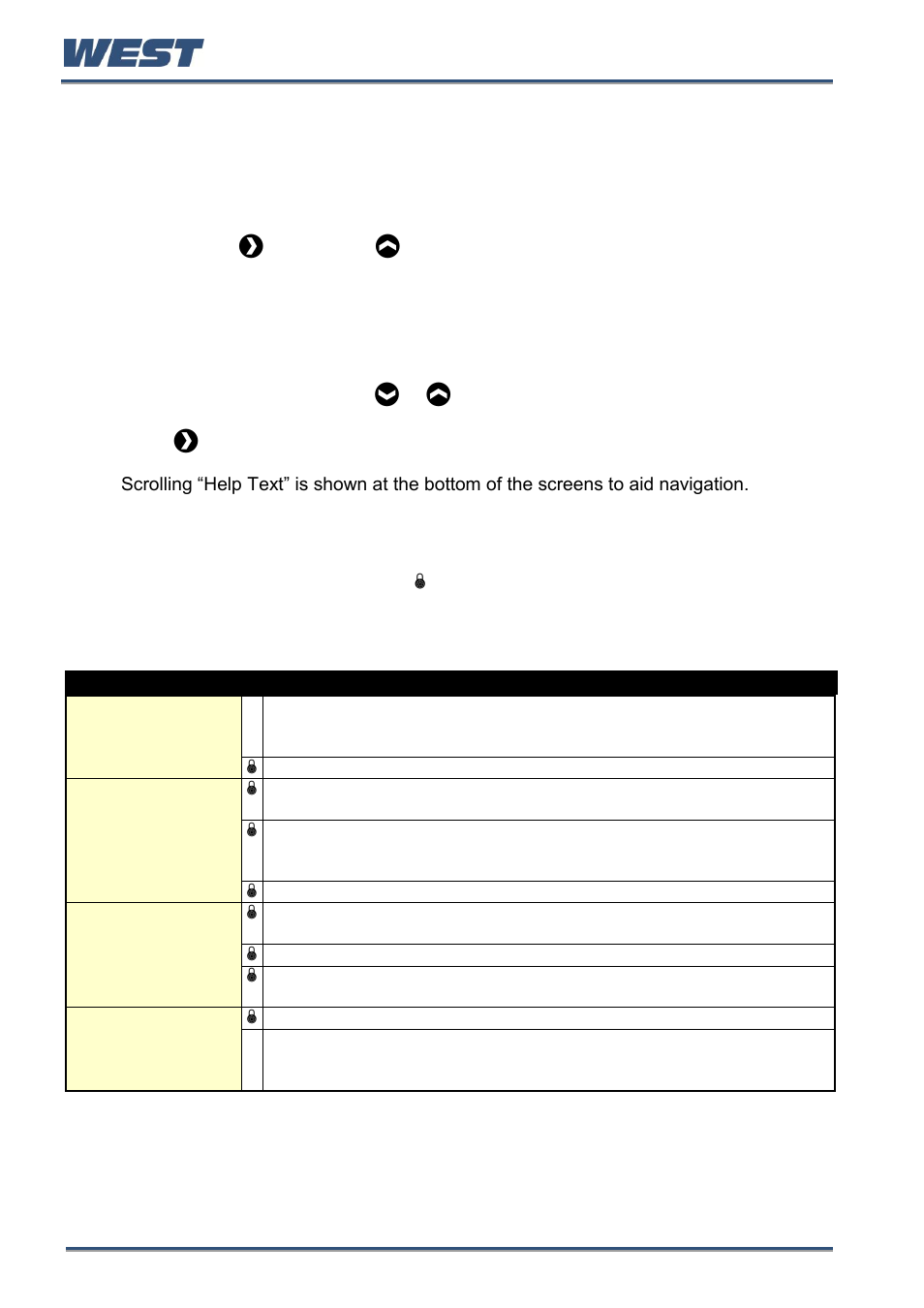 Main menu, Entry into the main menu, Navigating the main menu | Unlock codes | West Control Solutions Pro-EC44 User Manual | Page 49 / 274