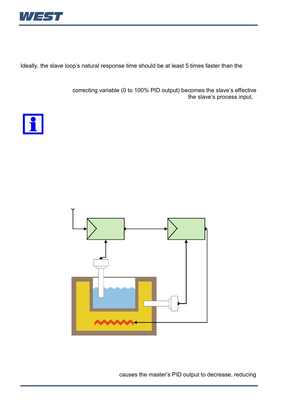 11 cascade control, Example cascade application, Cascade control | Automatic tuning | West Control Solutions Pro-EC44 User Manual | Page 85 / 274