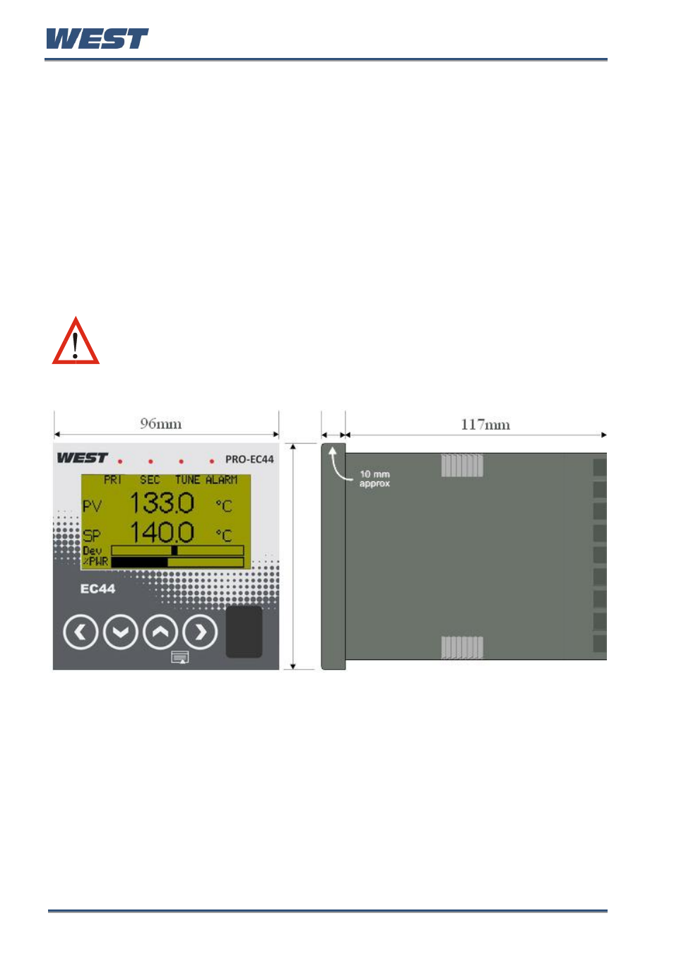 2 installation, Unpacking, Installation | Panel-mounting | West Control Solutions Pro-EC44 User Manual | Page 9 / 274