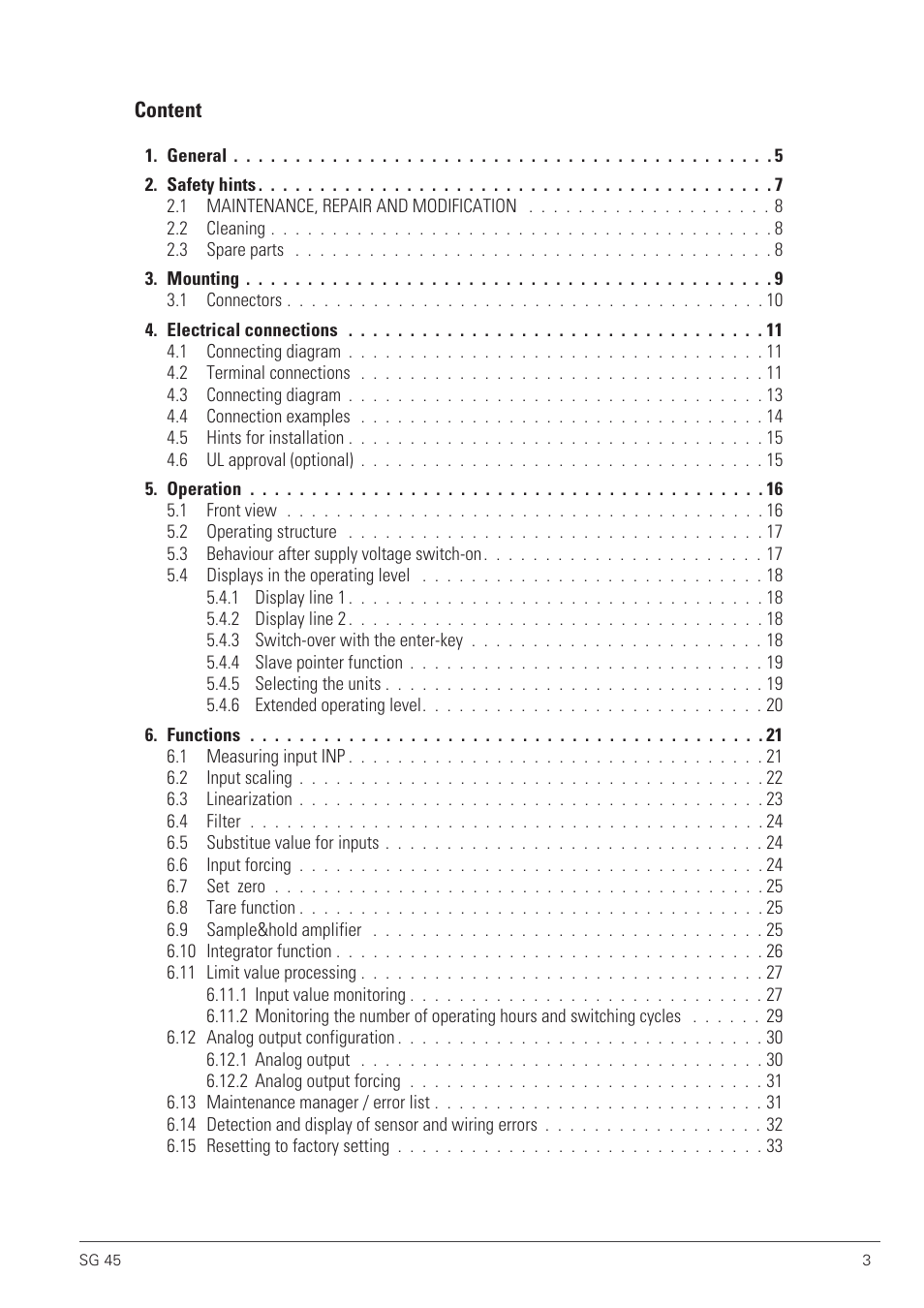 West Control Solutions SG 45 User Manual | Page 3 / 56