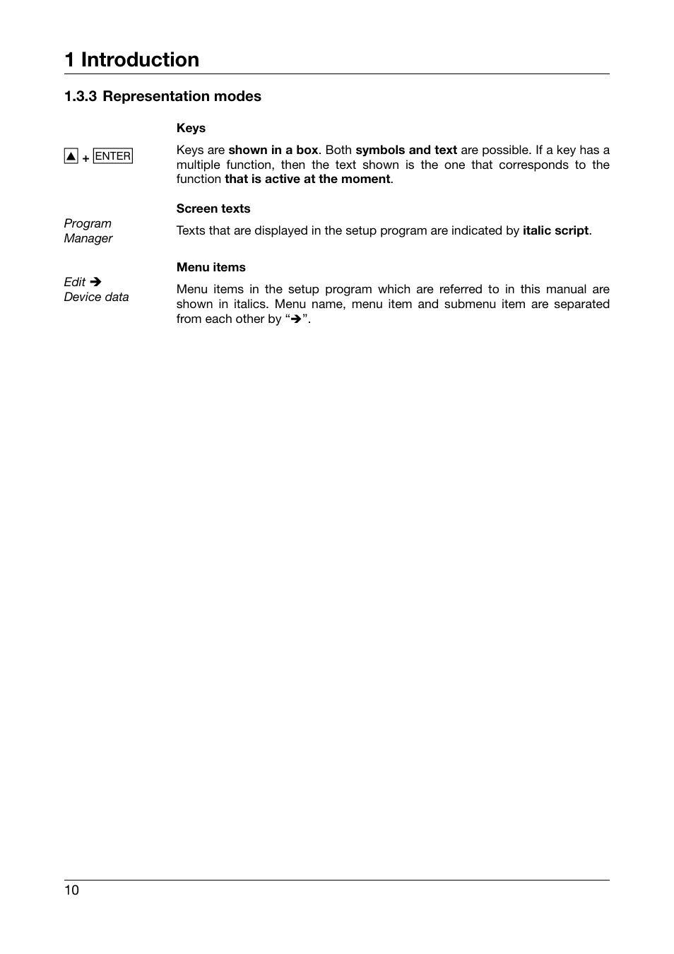 3 representation modes, 1 introduction | West Control Solutions DataVU 5 User Manual | Page 10 / 136