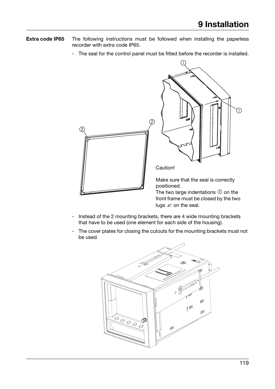9 installation | West Control Solutions DataVU 5 User Manual | Page 119 / 136