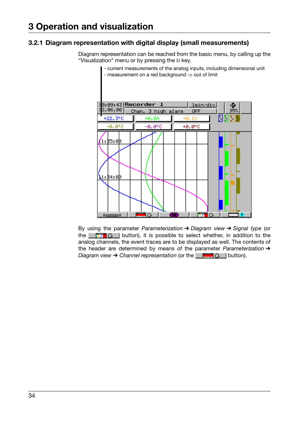 3 operation and visualization | West Control Solutions DataVU 5 User Manual | Page 34 / 136