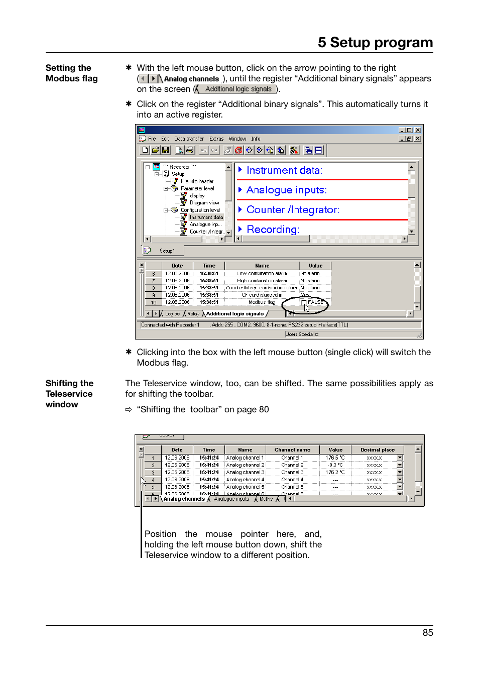 5 setup program | West Control Solutions DataVU 5 User Manual | Page 85 / 136