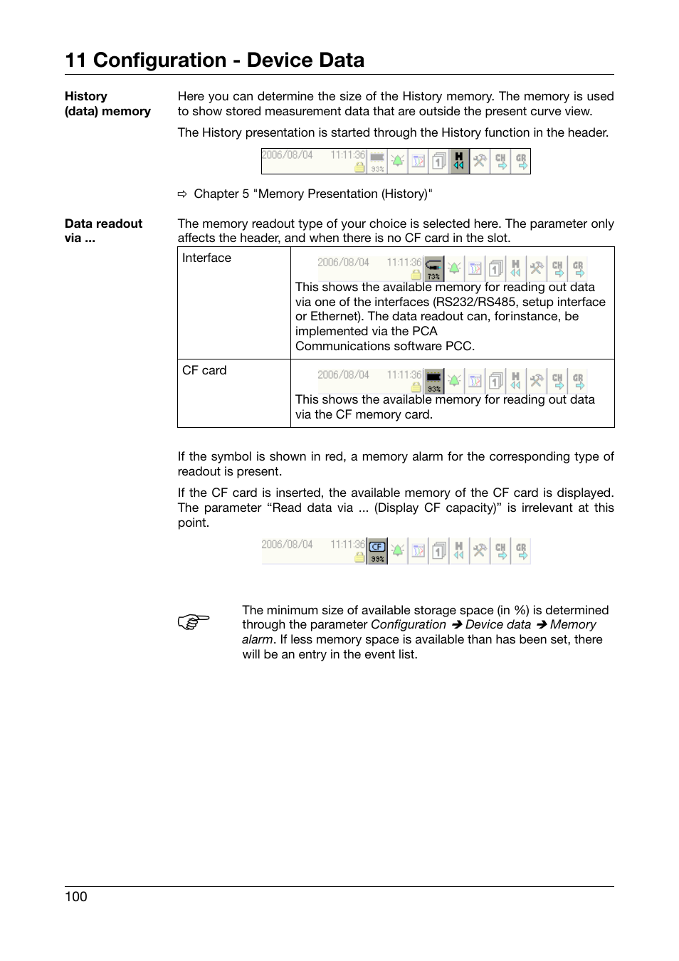 11 configuration - device data | West Control Solutions DataVU 7 User Manual | Page 100 / 208