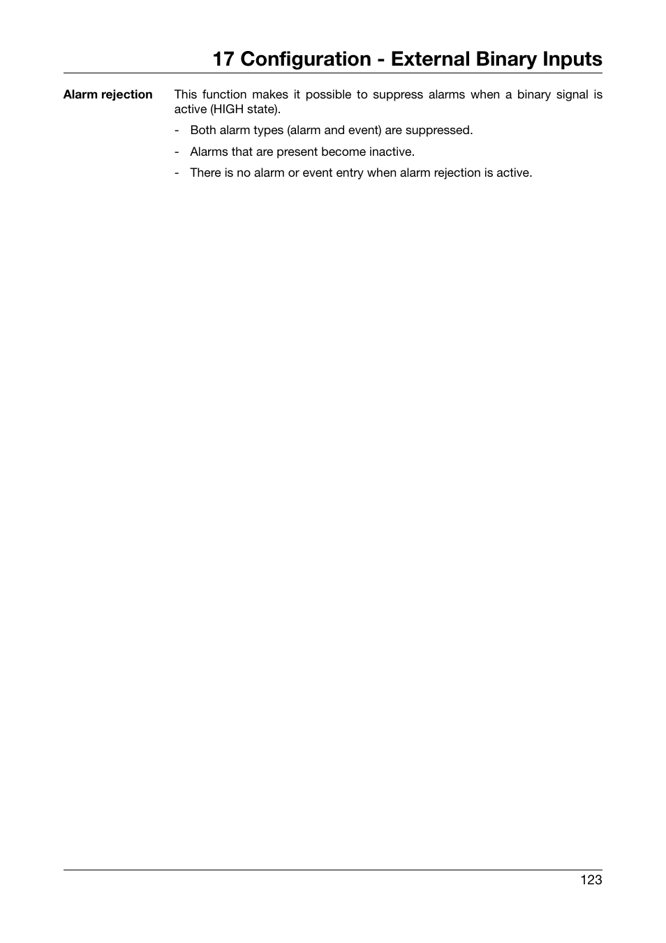 17 configuration - external binary inputs | West Control Solutions DataVU 7 User Manual | Page 123 / 208