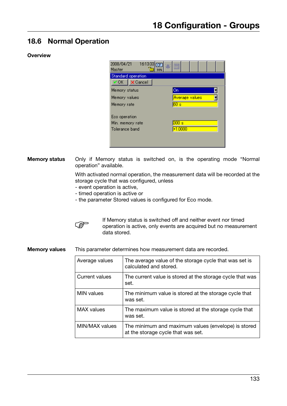 6 normal operation, Normal operation, 18 configuration - groups | West Control Solutions DataVU 7 User Manual | Page 133 / 208