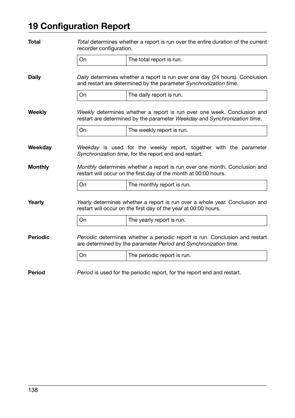 19 configuration report | West Control Solutions DataVU 7 User Manual | Page 138 / 208