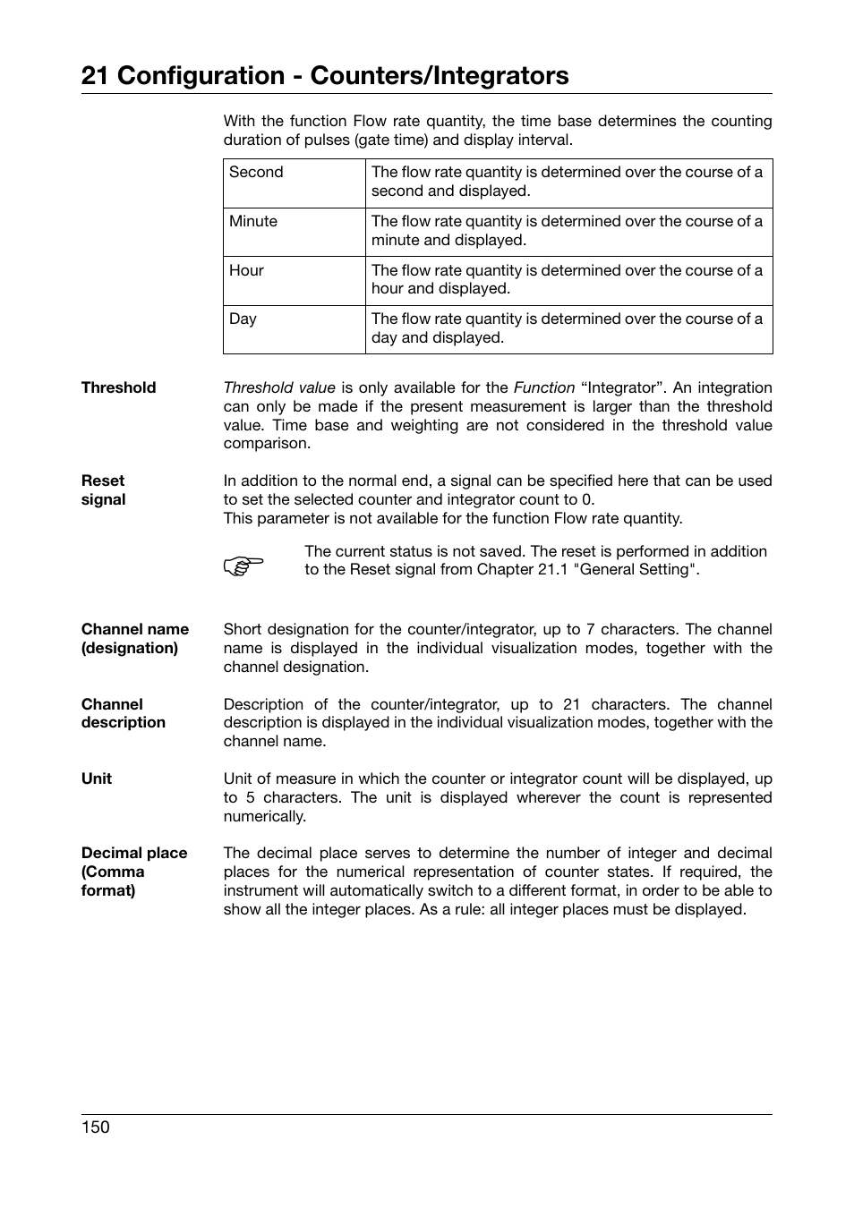 21 configuration - counters/integrators | West Control Solutions DataVU 7 User Manual | Page 150 / 208